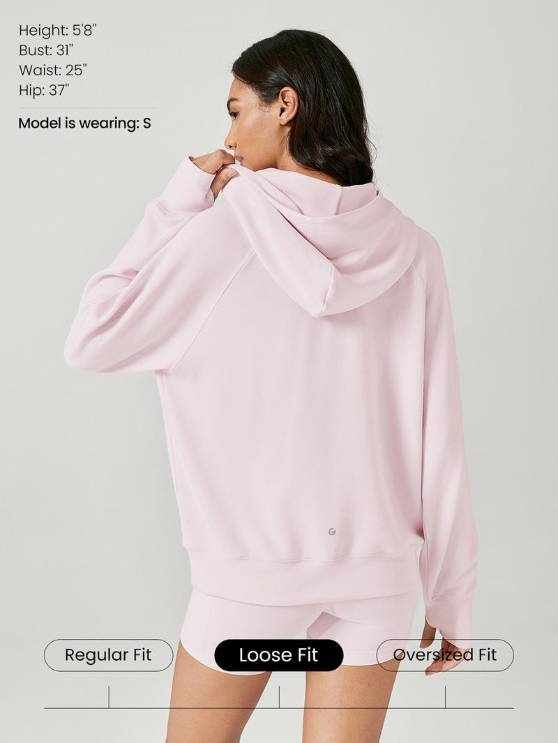 GLOWMODE Modal Silk Touch Oversized Half-Zip Hoodie TikTokShopBlackFriday