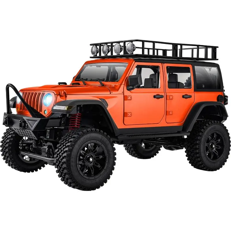 ARRIS 1/12 RC Rock Crawler 4x4, MN-128 Off-Road RC Jeep Truck with LED Lights, 2.4GHz RTR Remote Control Car for Adults Rc Model Car