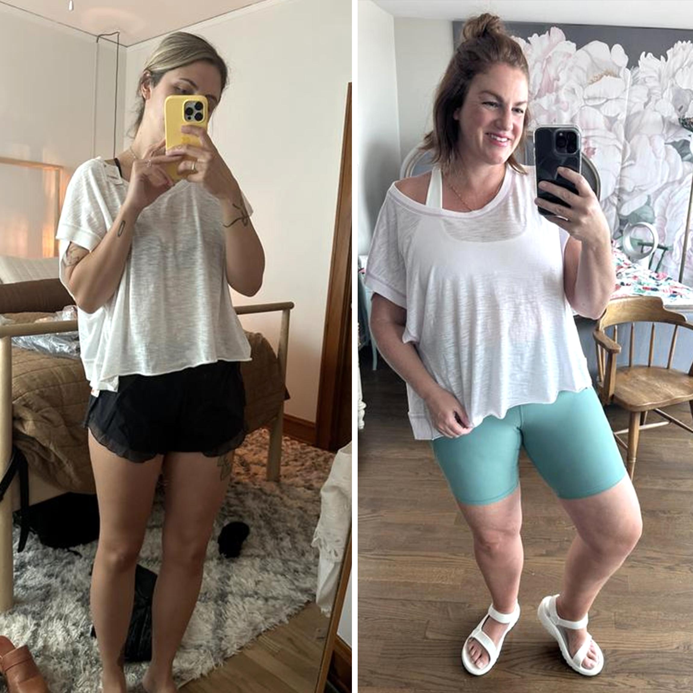 Buenoble Women’s Open Back Workout Tops Y2K Athletic Gym Slouchy Crop Running Tees SpringStatements