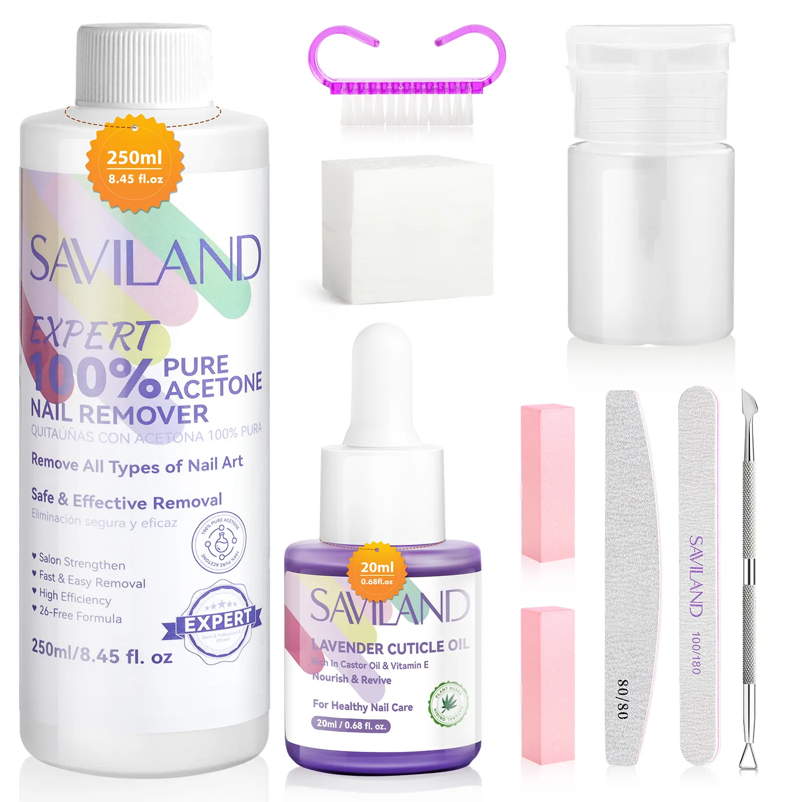 Pure Acetone Nail Polish Remover Kit