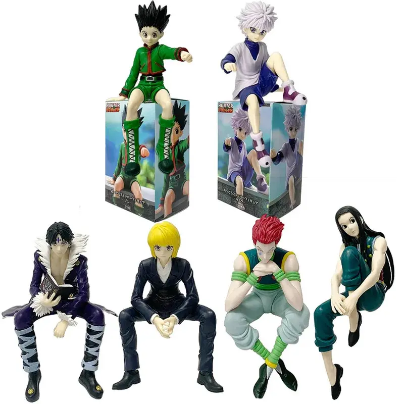 Hunter x Hunter Collectible Figure Set - Kurapika, Chrollo, Illumi, Hisoka PVC Noodle Stopper Action Figurines, Collectibles Gift for Anime Fans, Toys & Hobbies