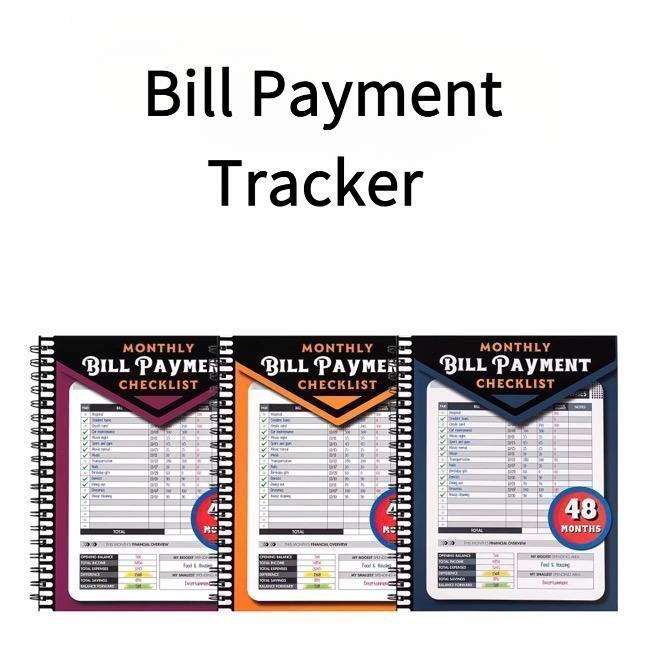 Bill Payment Tracker - Paperback 960 Records for 4 Years, Bank Account Tracking, Debt Payoff Planning & Expense Tracking - Durable Bound Notebook for Monthly Financial Overview & Budgeting daily planner