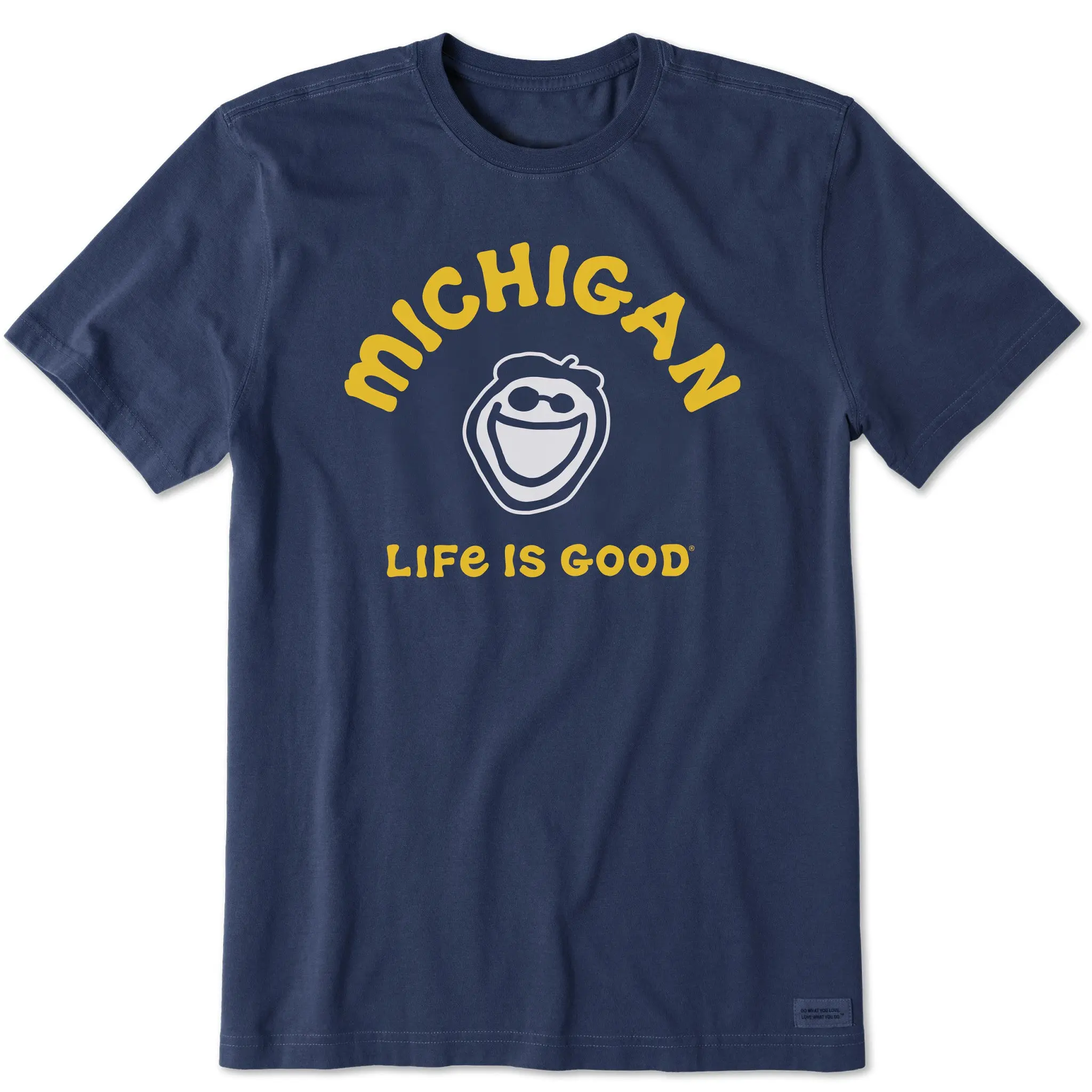 Men's Jake Michigan Short Sleeve Crusher Tee Men's Jake Michigan Short Sleeve Crusher Tee