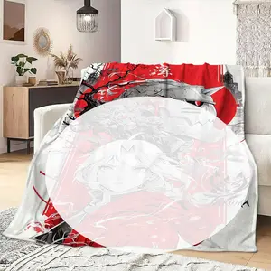 Aesthetic Edwardd Elrriicc Ffullmetal Alchemist Brotherhoodd Blanket, Soft Flannel Throw for Anime Fans Bedding | GN040326.R0577.ID01