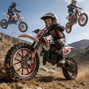 【Feb. Stock Up】(GEN 1) Children's muti-functional toy bike,outdoor bike (suitable for children aged 6-15) - Teenagers' toy bike gift for Childhood Days Red