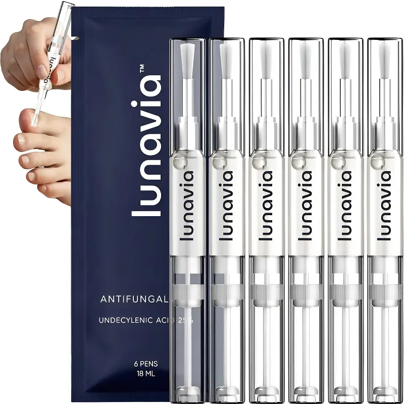 Lunavia Antifungal Pen 3-Pack | Undecylenic Acid 25% | Precision Applicator | Daily Foot & Skin Care | Easy-to-Use Formula Fungus Eliminator Toenail Fungus Solution