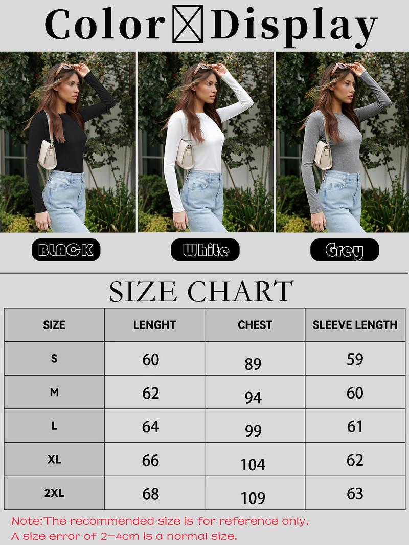Women's Thermal Long Sleeve Top - Lightweight Warm Base Layer for Casual Winter Wear Buy 1 Get 1 Free Essential Tee