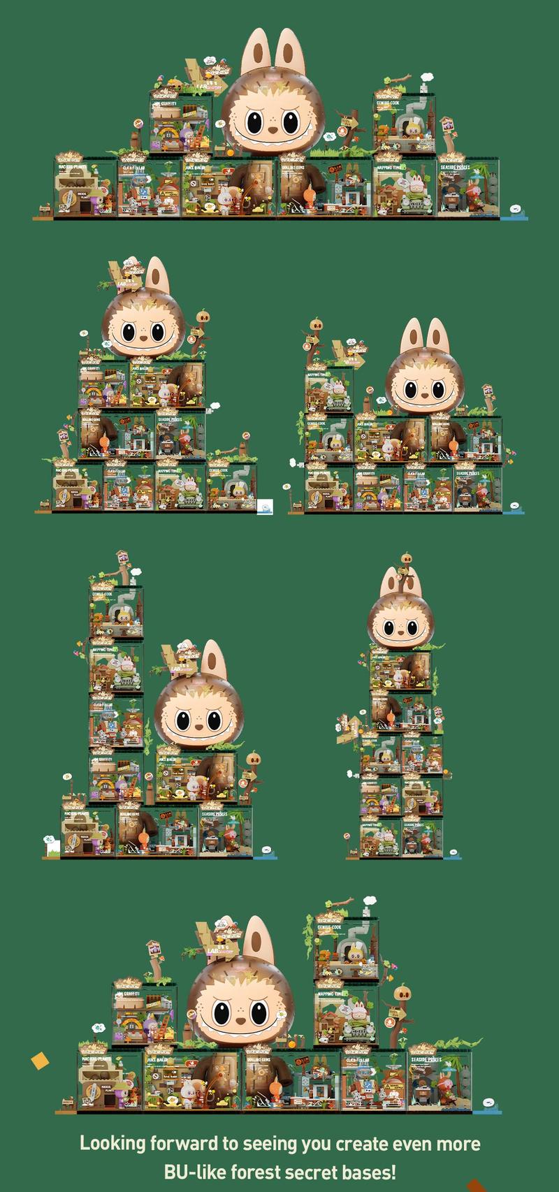 POP MART THE MONSTERS Forest Secret Base Series Blocks Part 2
