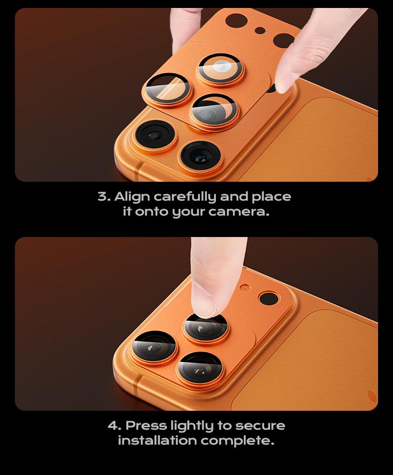 MAGIC JOHN Magnetic Lens Protector for iPhone 17 Pro/Max – 99% Transparency, Original HD Clarity, Scratch-Resistant, Durable, Magnetic Design for Easy Installation & Removal