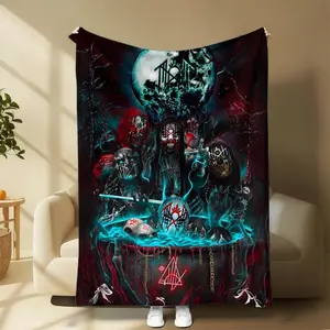 Sleeepp Tokken Anonymous Rock Bank Fleece Blanket, Mystery Rock Music Gothic Design Throw Blanket, Fan Gift, Merch Cozy Blanket For Holidays | GN170126.R0421.ID01