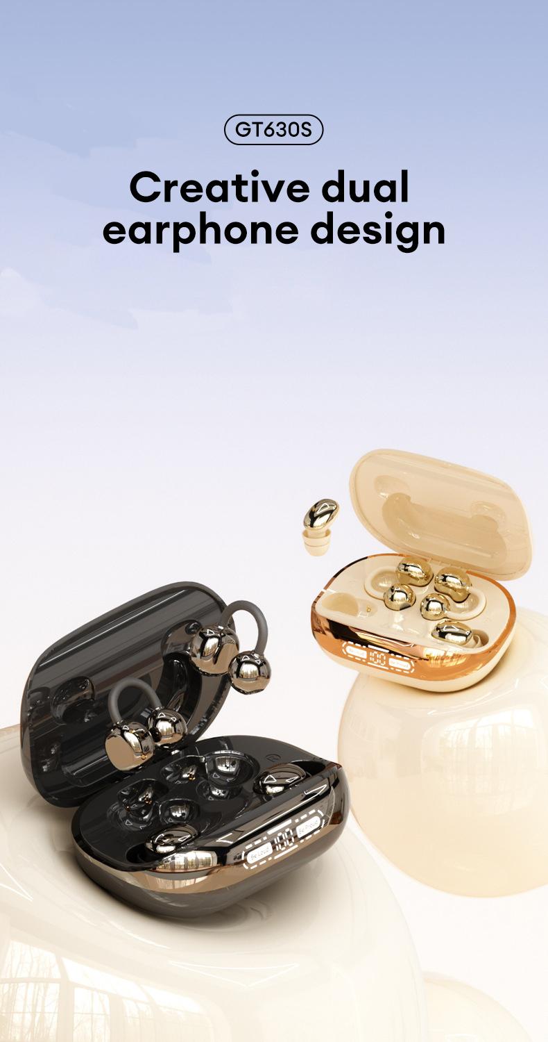 HYUNDAI Power bank & Ear clip type & Sleeping type 3-in-1 wireless Bluetooth headphones,Can charge the phone in reverse,With two pairs of headphones included,Waterproof and sweat-proof, with excellent sound transmission quality,Suitable for couples,sports