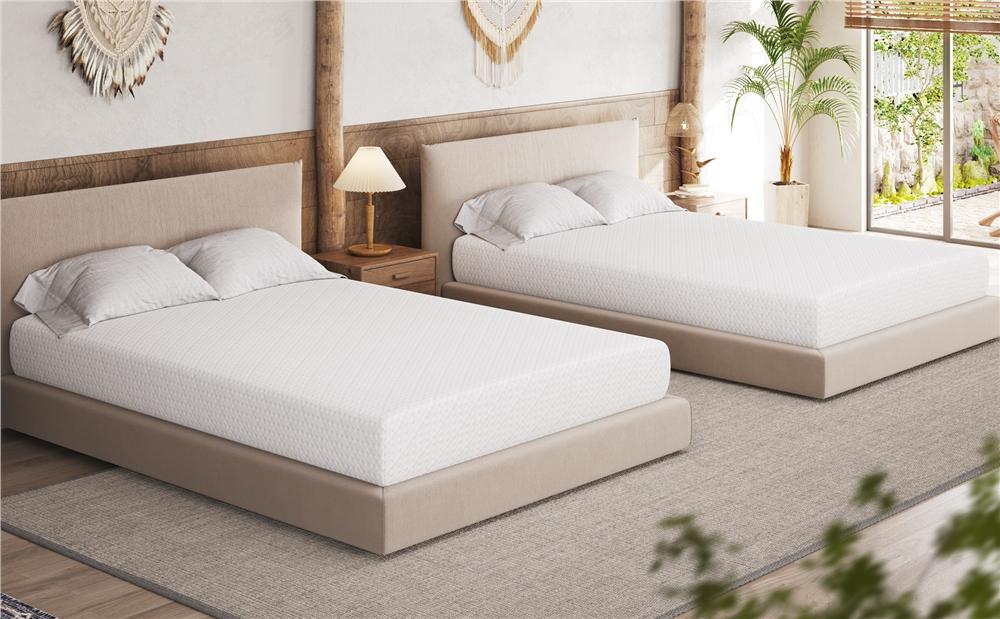 Yaheetech Twin/Full/Queen Size Mattress Cooling Gel Memory Foam Mattress, Green Tea Bed Mattress in a Box, Medium Firm, 8/10/12 inch