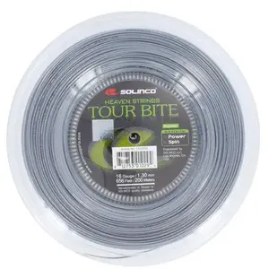 Tour Bite 16G 1.30MM Reel Tennis String Silver