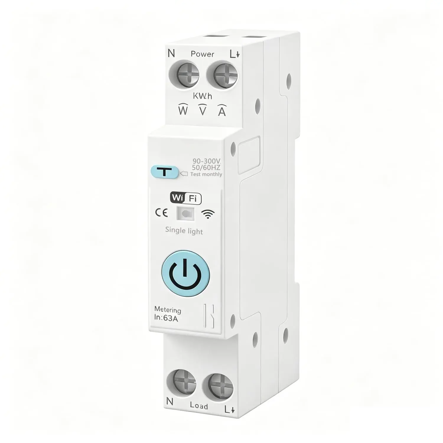 Smart WiFi Switch, AC90‑300V 63A, Leakage Protection