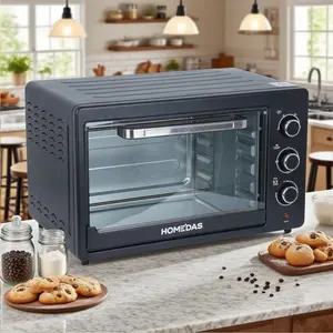Toaster Oven - Stainless Steel: Countertop Small Toaster, 4-Slice with 8 Smart Cooking Functions and 3 Flexible Rack Positions