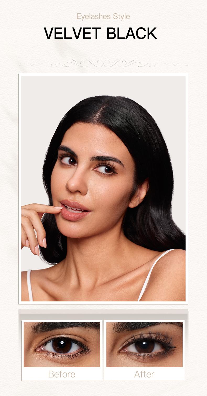 Wosado Soft Magnetic Eyelashes All-in-One Box, Reusable, Glue-Free, Waterproof, Lightweight, Natural Style Makeup Cosmetic