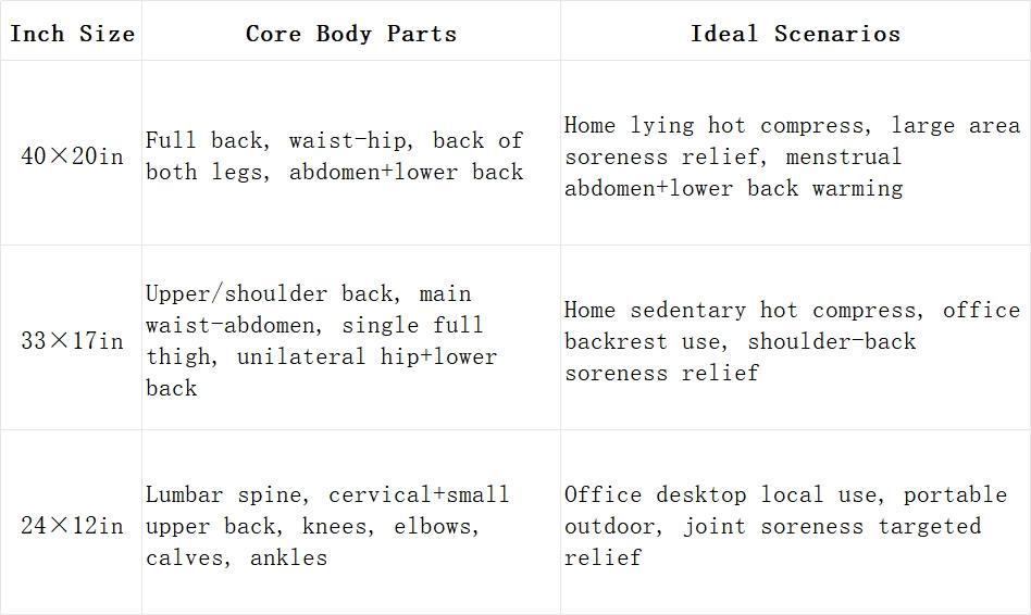 Dark Color Heating pad, size 40in×20in, 33in×17in, 24in×12in, 6 temperature levels and 4 time settings, portable, back, neck, shoulders and legs heating, machine washable, perfect holiday gift for men, women, parents, Christmas gift