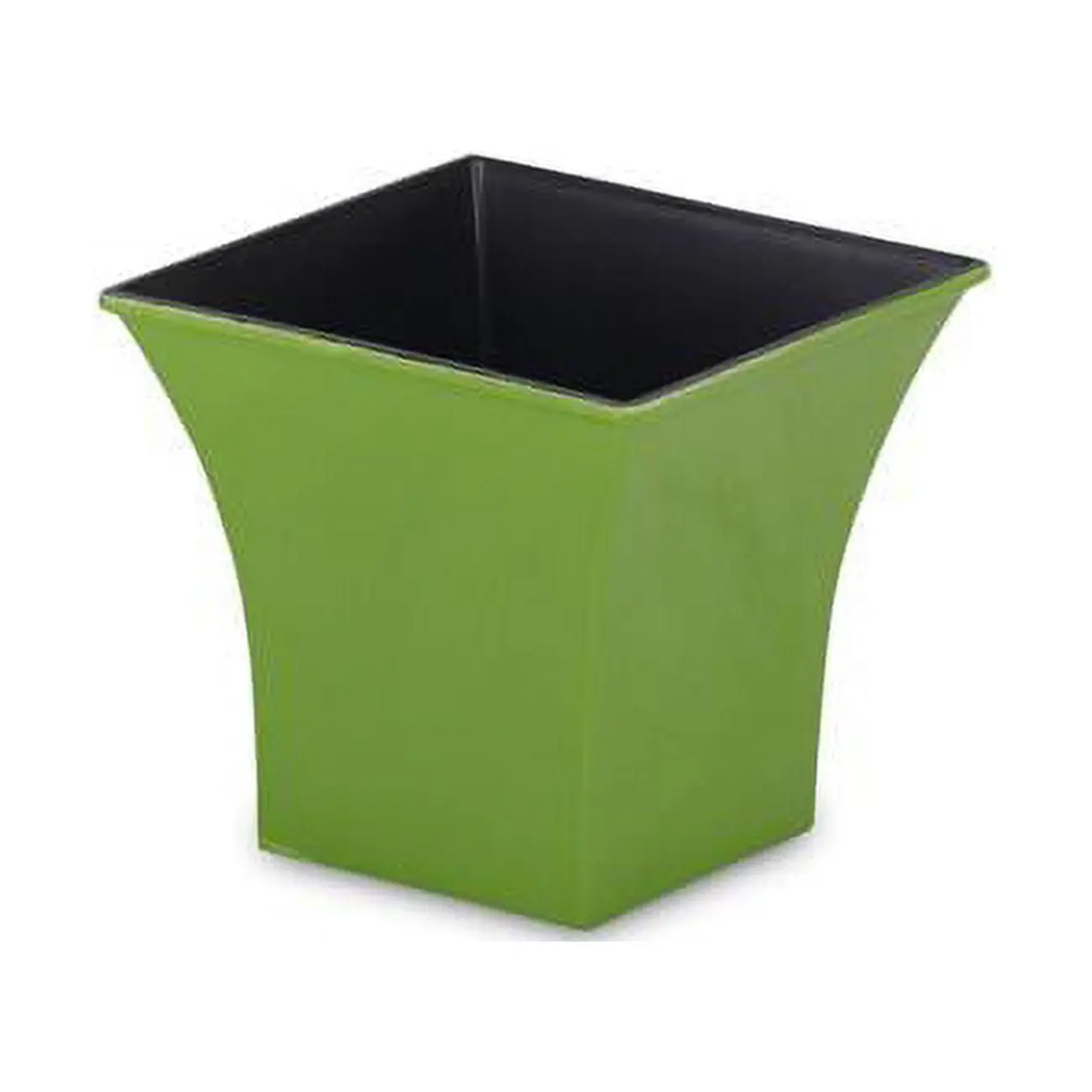 Cheungs PP-109LM 4.75 in. Square Tapered Recycled Plastic Planter - Lime Green, Indoor-Outdoor Flower Pots, Planters For Outside, 3 In Base