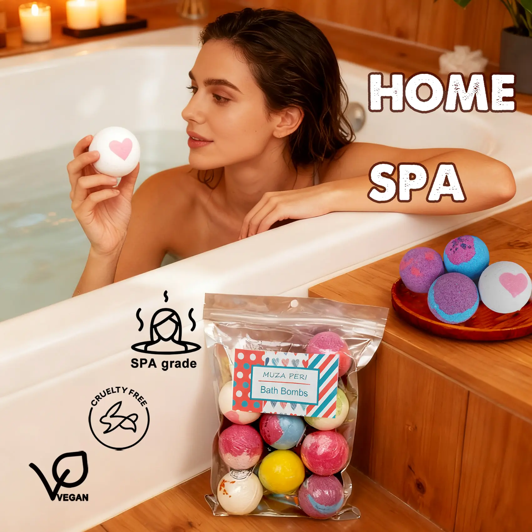10-Pack Aromatherapy Bubble Bath Salt Balls Set, Relaxing Scented Body Care Fragrance Soaking Bombs for Women Daily Use & Travel, Ideal Thanksgiving & Christmas Gift, Moisturizing Bath Ball