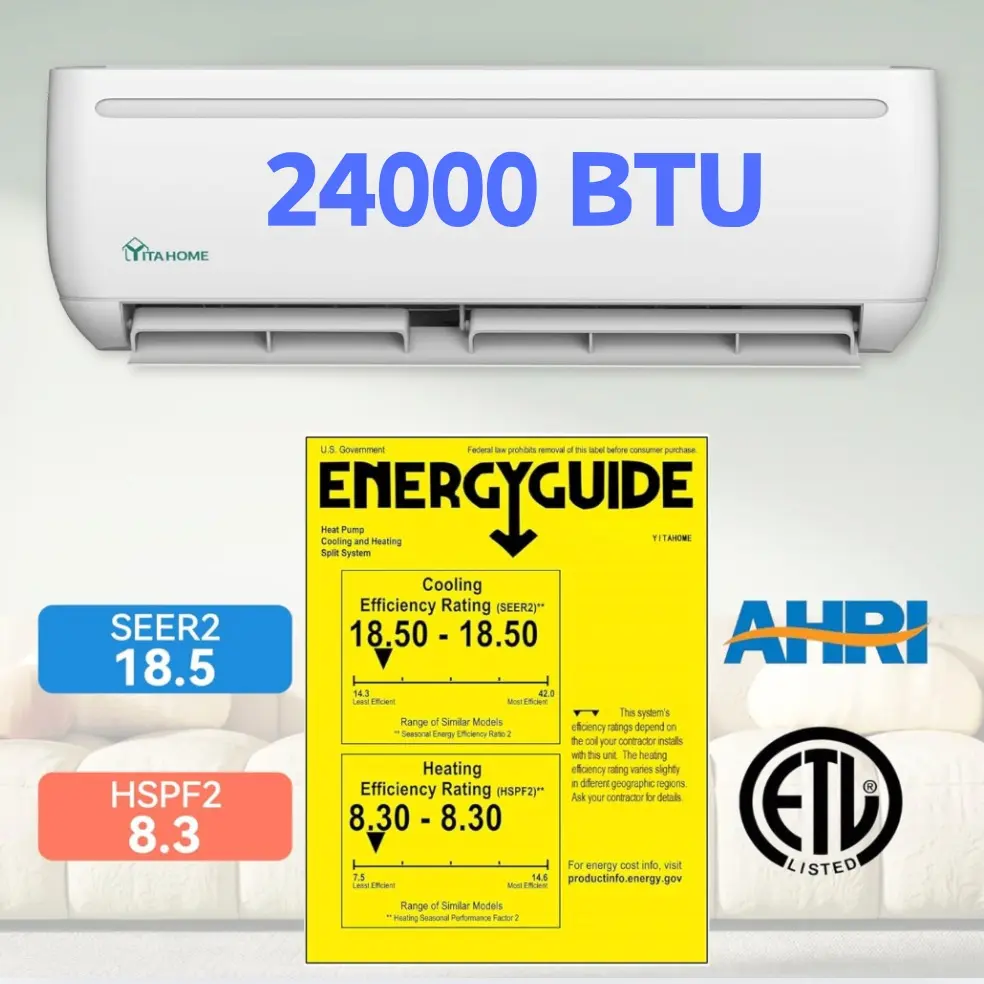 24000 BTU 230V / 18.5 SEER2 -- WiFi