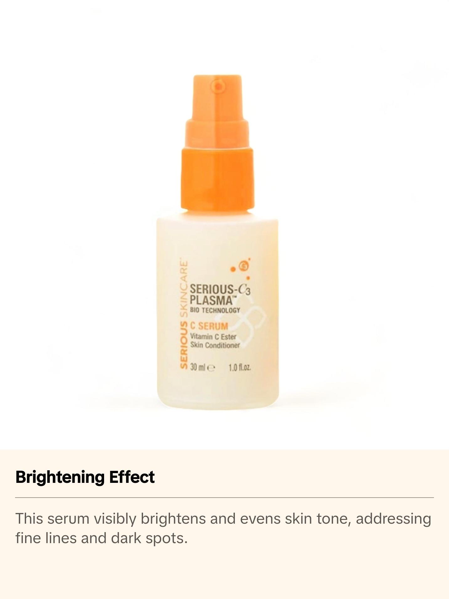 Serious Skincare C3 Vitamin C Serum – Anti-Aging, Hydrating, Brightening Face Treatment | 1 fl oz Advanced Peptides Restore Firm Lines Reduce Wrinkles