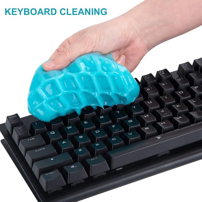 Car Cleaning Gel Putty – Auto Detailing Tool for Dust & Dirt Removal in Vents, Interiors, Keyboards. One Pack of Sticky Cleaning Slime Mud
