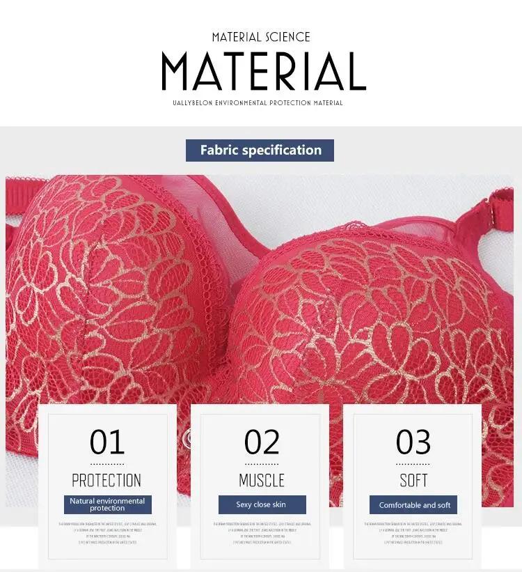 Thin Cup Push Up Bra Mesh Lace Bras For Women Plus Size Underwear Brassiere Elegant Pattern Lingerie