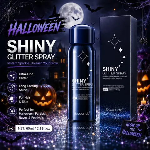 SOYUB Halloween Shining Body Glitter Spray - 2.11 fl oz Long-Lasting Scented Shimmer Mist, Body Luminizer, Nature Cosmetic for Adults, All Skin Types, Concert & Any Occasion, Hair-Skin-Clothes Use, Contains Neither Harmful Ingredients