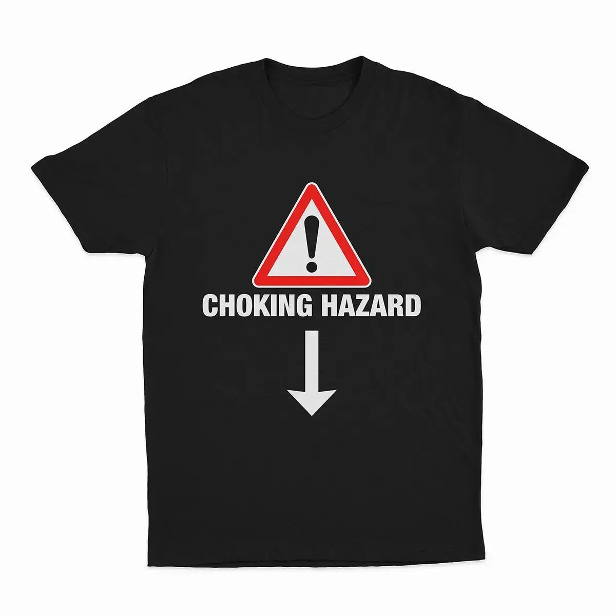 Men's Short-Sleeve Crew Neck Top - Soft Cold Wash T-Shirt, Perfect Fit Funny Meme Graphic Casual Shirt, Adult Gift (XXL Option Available, Choking Hazard Advisory Included), Do Not Dry Clean, All Seasons