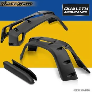 Fit For 97-06 Jeep Wrangler TJ Pocket Extended Fender Flares Kit Black 6PC