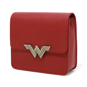 DC Comics Wonder Woman Metal Logo Crossbody Bag Purse