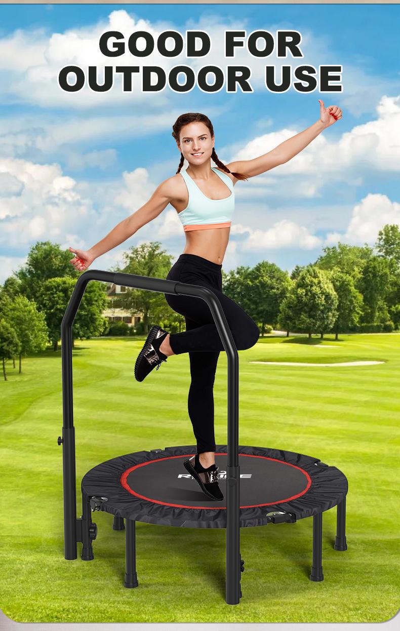 Relife Sports 48 Inch Trampoline Jump Training Equipment with 5-Levels Height Adjustable& Oxford Safety Pad & Waterproof Mat Max Load 330/440Lbs dealsforyoudays Home Gym Kit