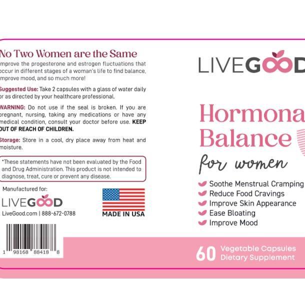 LiveGood Hormonal Balance for Women LiveGood Hormonal Balance for Women