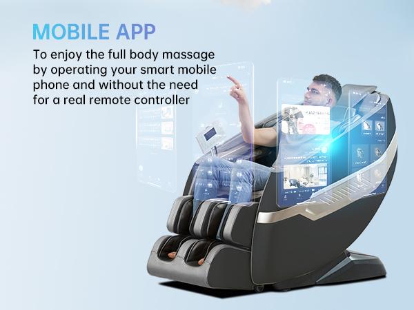 Real Relax F9 massage recliner with 18 modes Yoga stretch blurtooth heating APP control SL track massage chair Bluetooth comfort massage chair