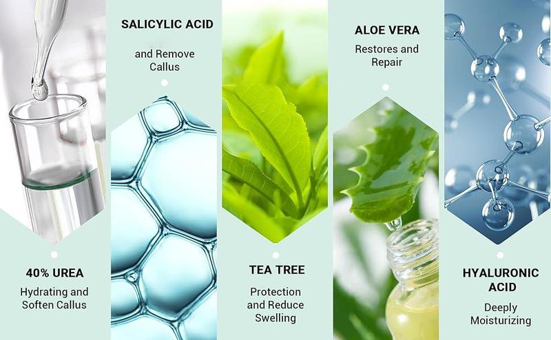 Urea Cream 40 Percent For Feet Plus 2% Salicylic Acid Foot Cream and Hand Cream, With Aloe Vera and Tea Tree For Deep Moisturizes,Callus Remover, Hydrating, Body Cream, springtok