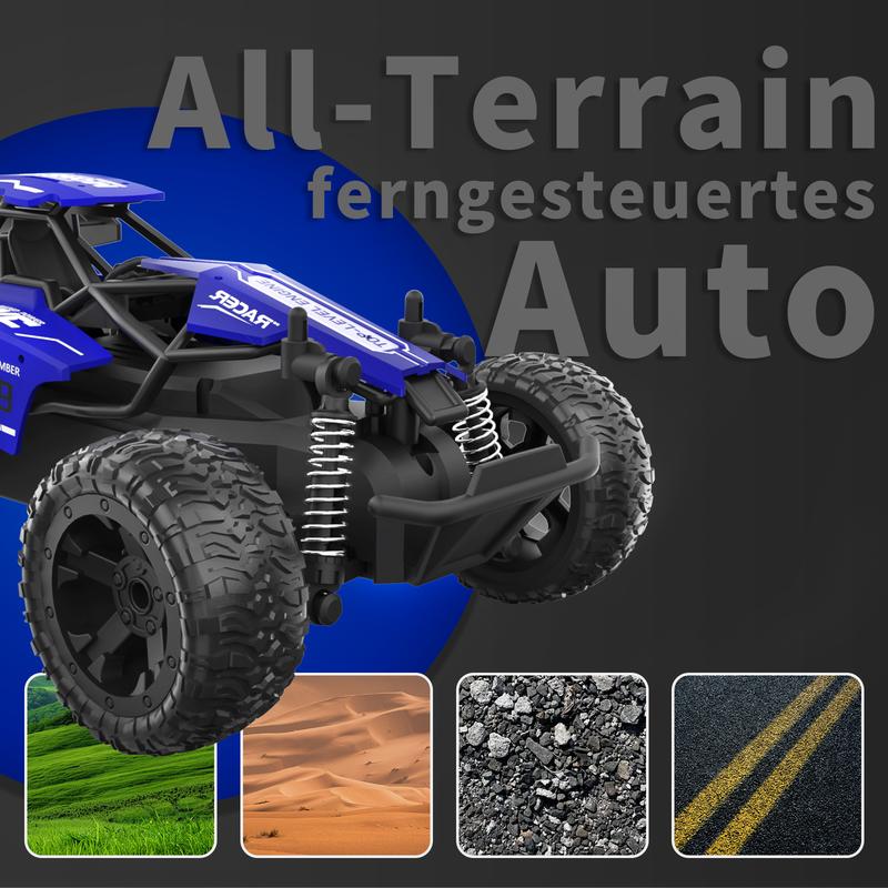 CAROX Remote Control Car - 2.4GHz High Speed Off-Road 20KM/H RC Drift Cars Toys, 1:16 Monster RC Truck Off Road with Rechargeable Battery Gifts for Adults Boys 8-12 RC Car，ldeal Gift for Boys 6+，for Christmas and New Year