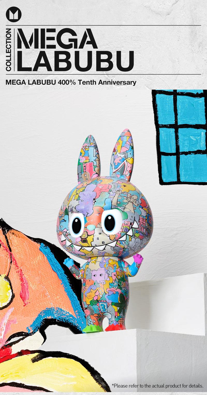 POP MART MEGA LABUBU 400% Tenth Anniversary