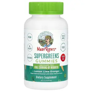 MaryRuth's Supergreens Gummies, Sugar Free, Lemon Lime Orange, 60 Gummies