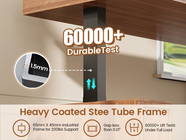 SEDETA 55.1 Inch Farmhouse Electric Standing Desk with 3 Drawers Height Adjustable Executive Office Desk with Storage Cabinet Computer Sit Stand Up Desk with Power Outlets