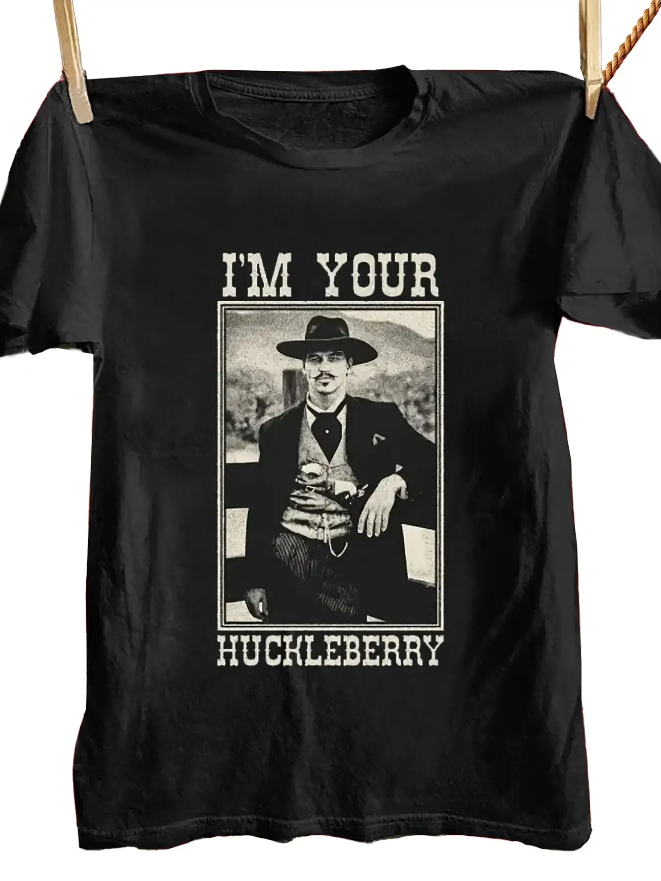 I'm The One You Can Duel With Classic Comedy Quote Men's T-Shirt Vintage Western Style Funny Humor Graphic Tees Plus Size Casual Short Sleeve Tops Spring Summer - Menswear, Soft Tshirt
