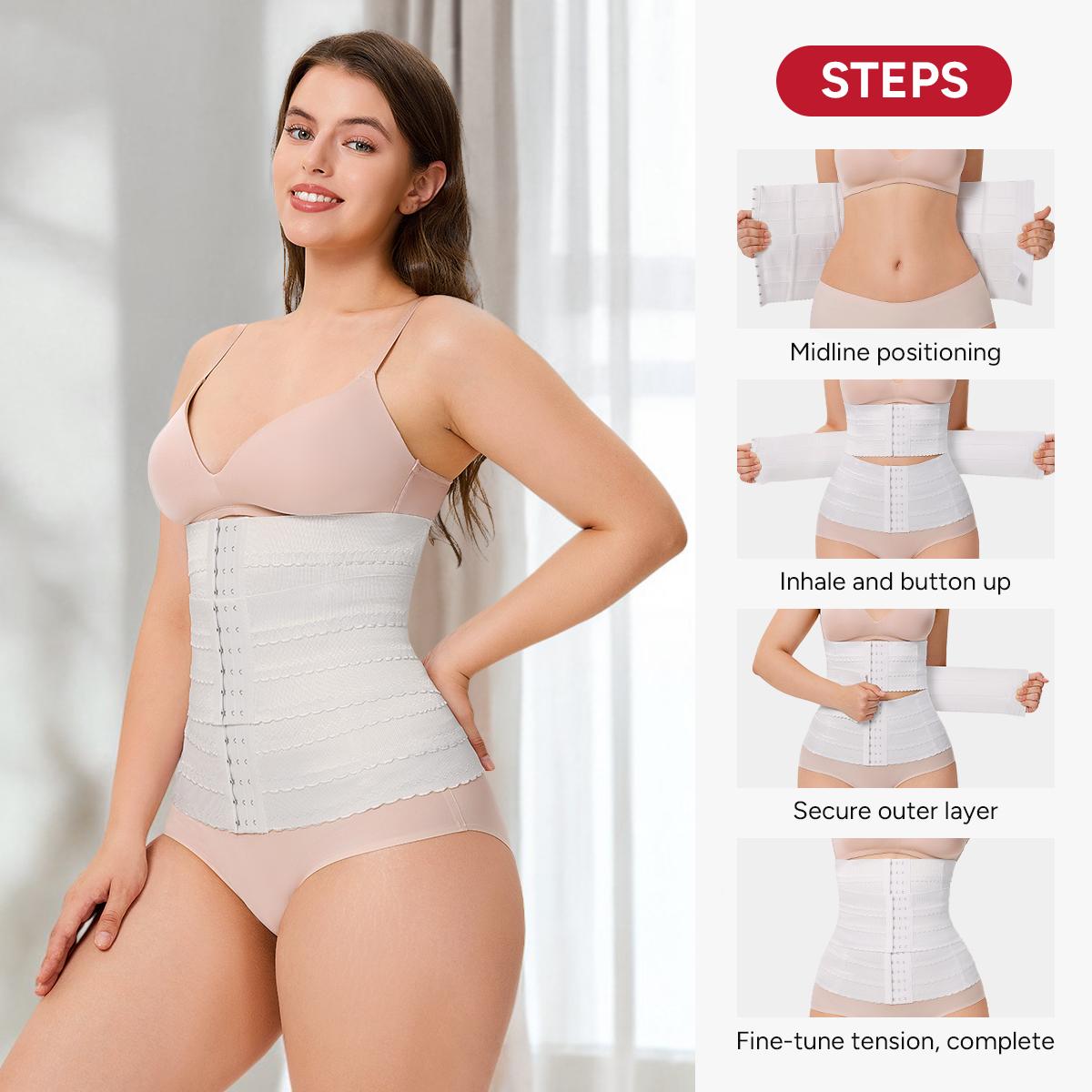 [Live] Nebility Women's Daily Shapewear Belt - Seamless Breathable Waist Slimmer, Tummy Control Compression & Scrunch Back Waistband, Minimalist Comfort Style Womenswear Basic