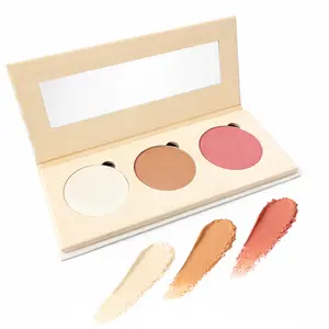 Beau Pur 3-in-1 Blendable Pressed Mineral Base Cream to Powder Corrective Shades for Fair-Light Skin Tones Sculpt & Define, Travel-Friendly, Cruelty-Free, Sulfate & Paraben Free, Made in USA