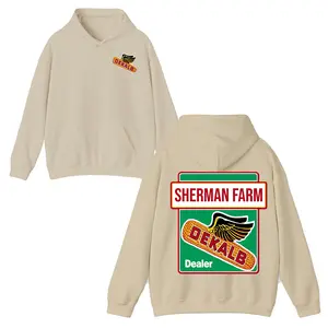 Dekalb Corn Harvest Hoodie T-Shirt Dual-Sided, Sherman Farm Shirt,  Menswear,  Sweatshirts
