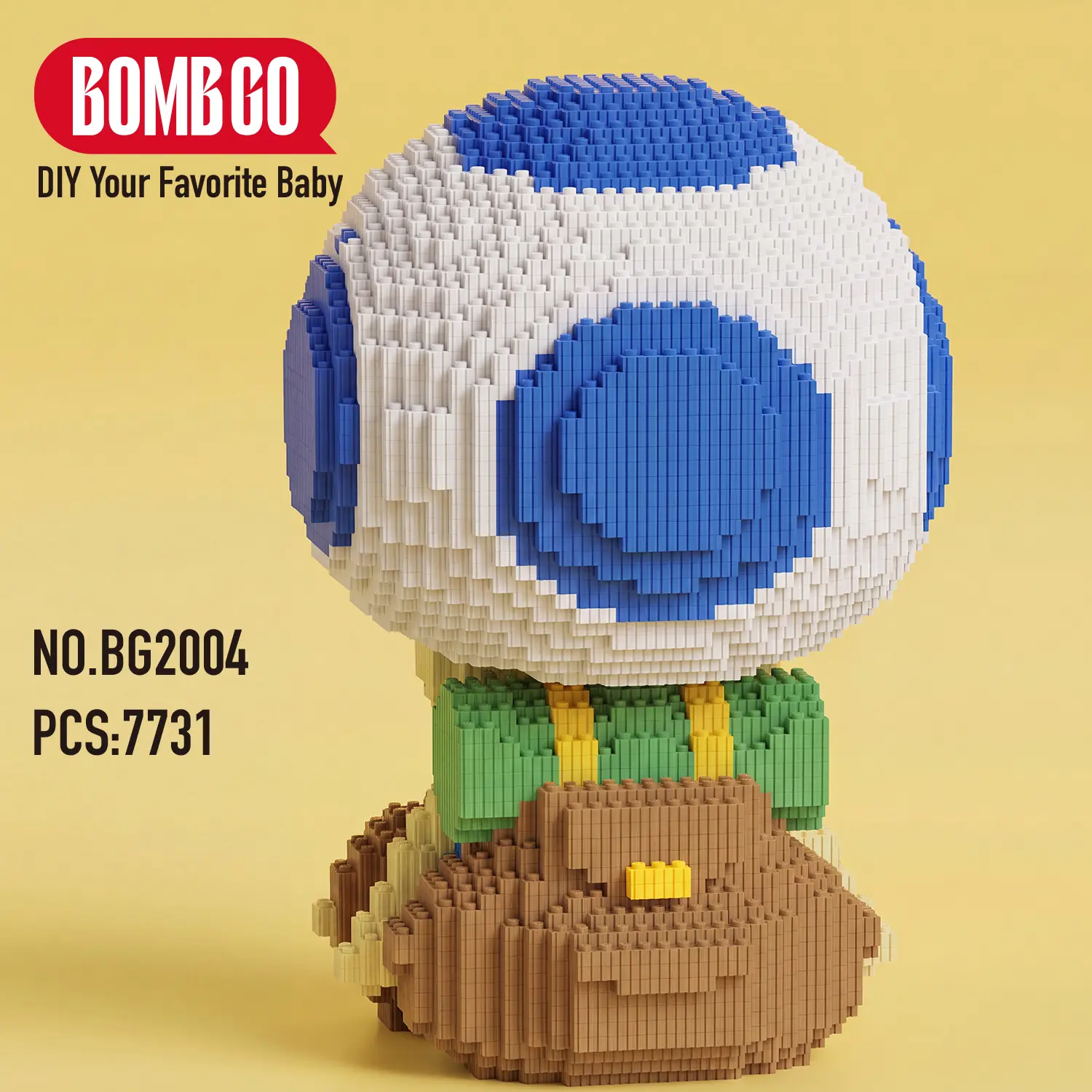 BOMBGO Animation Series -7731+ PCS Building Block Toys,(BG2004)Birthday Gift,Christmas Gift,Educational Building Blocks,Trend Decoration,Cool Gifts,Brick,Family Bonding BlackFriday Christmas
