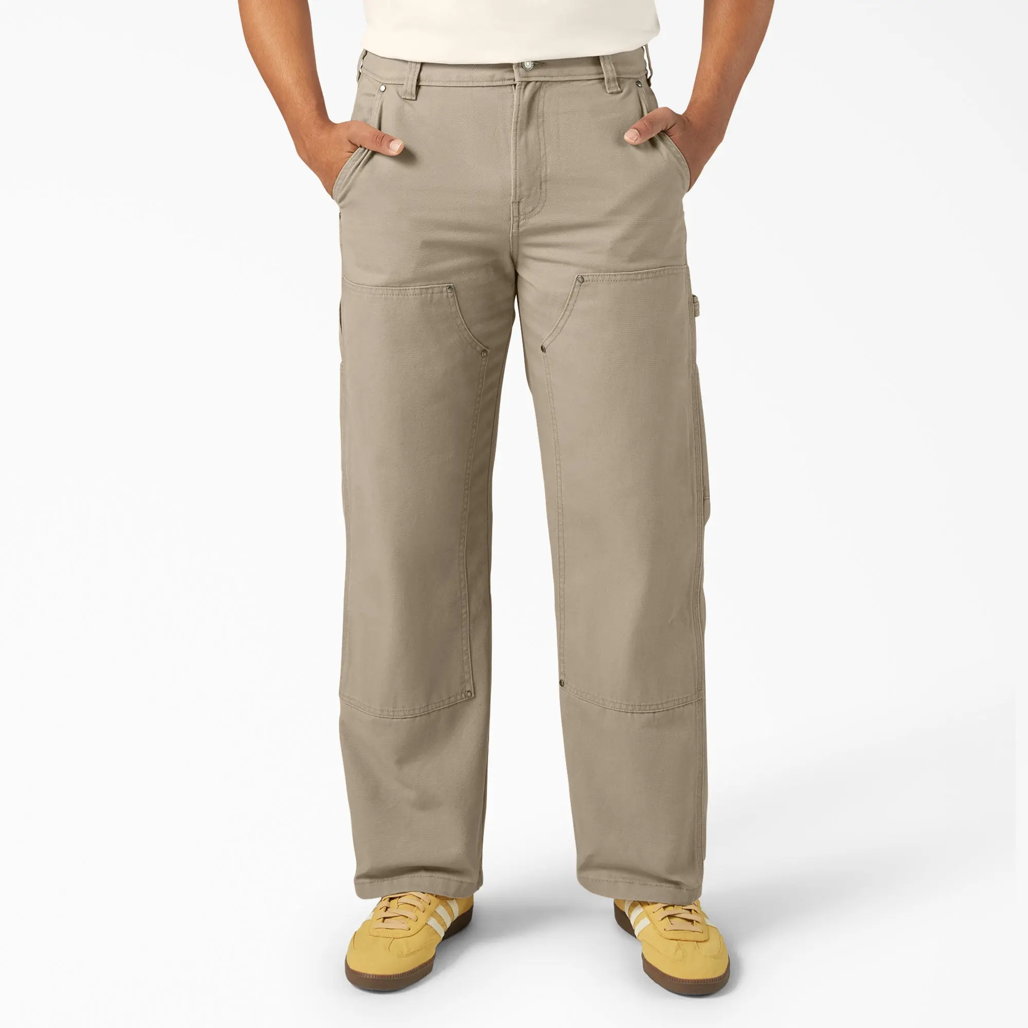 Dickies Canvas Double Knee Pants,100% Cotton, Utility Pockets,Workwear Utility
