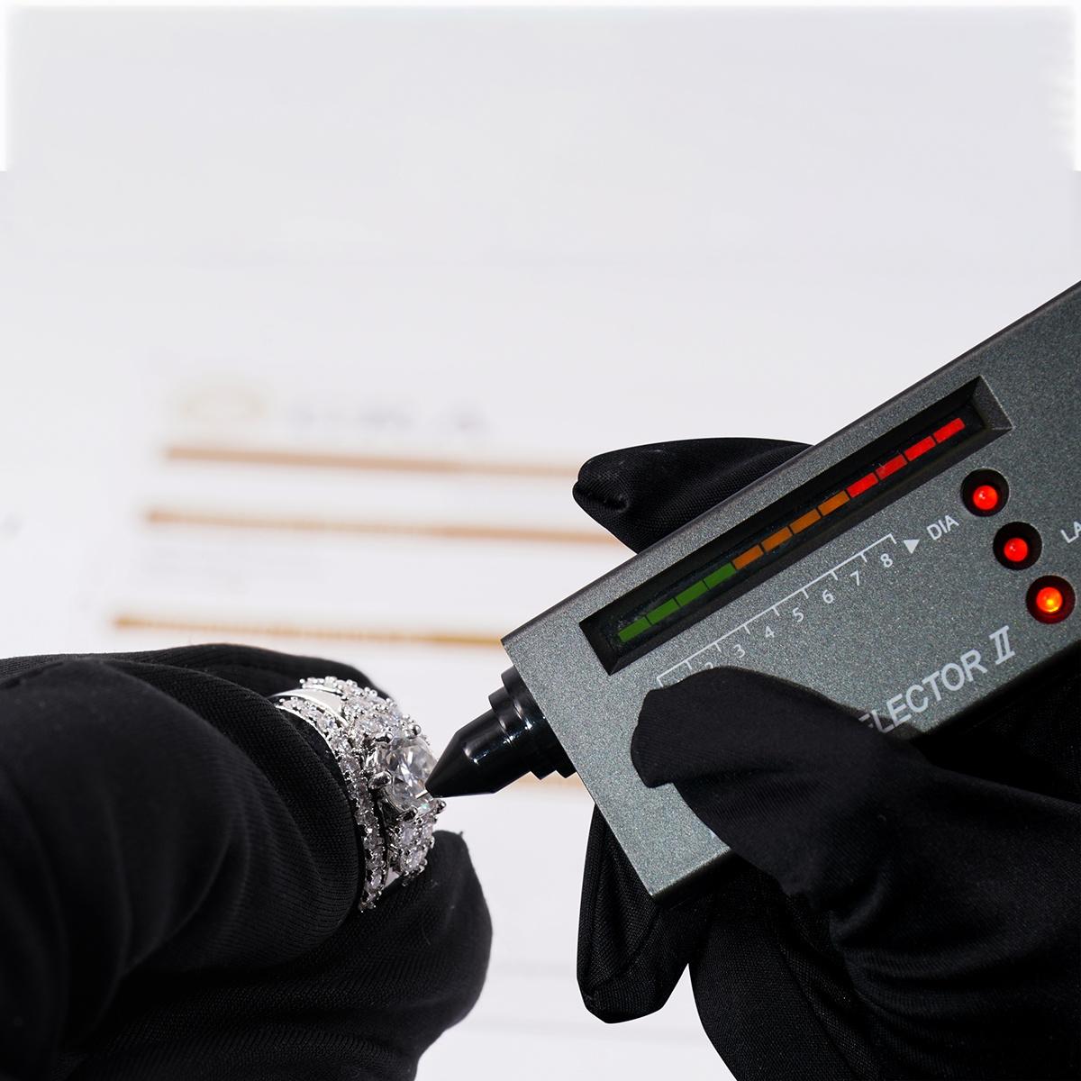 Delzzad 2ct Timeless Embrace Promise Ring Wedding Ring Set Triple Engagement Stacking Ring The Grace Bridal Set VVS Synthetic Moissanite Ring Jewelry Copper Band Perfect Birthday Engagement Wedding Anniversary Christmas Valentine's Day Gift