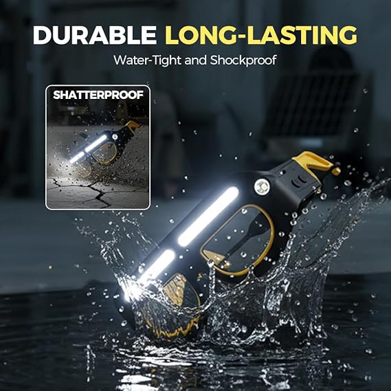 Gesture control LED glasses, rechargeable headlamp sports glasses, 5 modes, USB-C interface, suitable for running, camping, night maintenance, night work, hands-free lighting glasses.