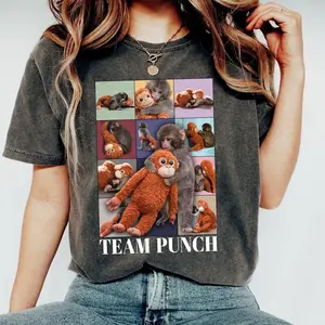 Baby Monkey Punch T-shirt – Team Punch Monkey Sweatshirt – Viral Monkey Graphic Hoodie