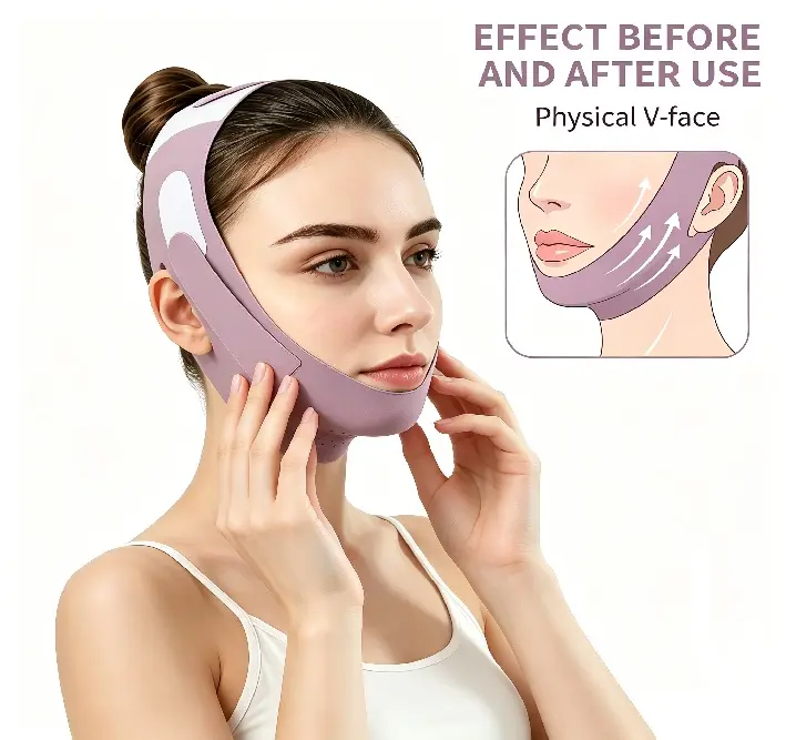 Summer Face Strap, Neck  Jaw Exerciser, Mask Shaper for Jawline, Chin Strap for Sleeping, Double Chin Reducer for Women.