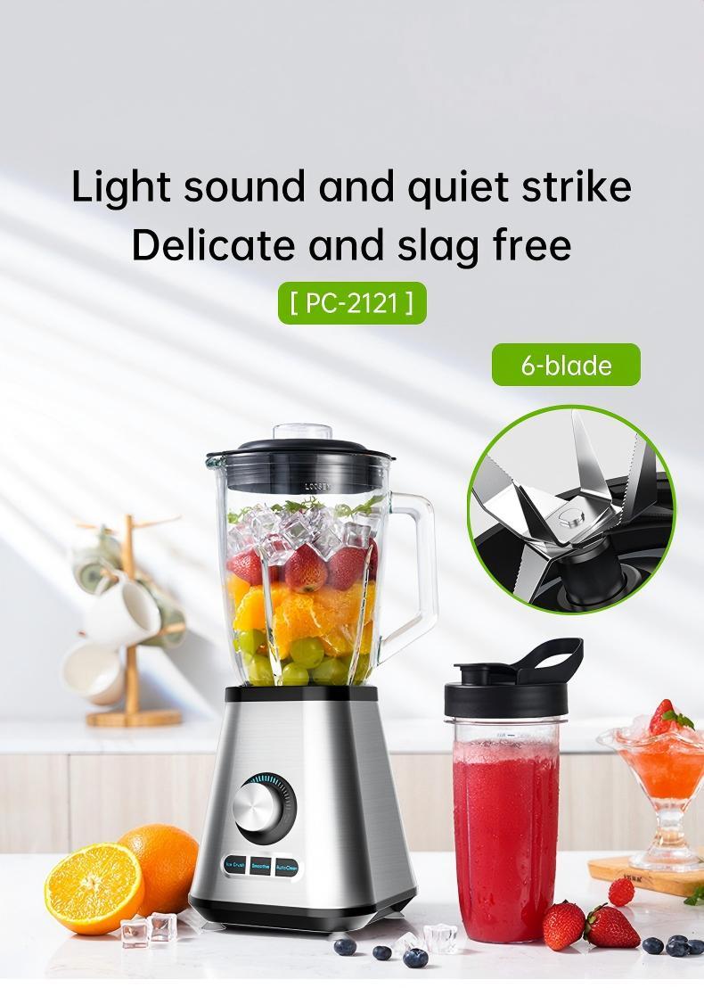 Blender Cup 1200W & Grinder Combo 30,000 RPM Powerful Motor Smoothie Kitchen Countertop Blender 1.5L Large Capacity Smoothie & Grinder Combo Crushes Ice for Cold Drinks, Fruit Purees, Milkshakes, Juices